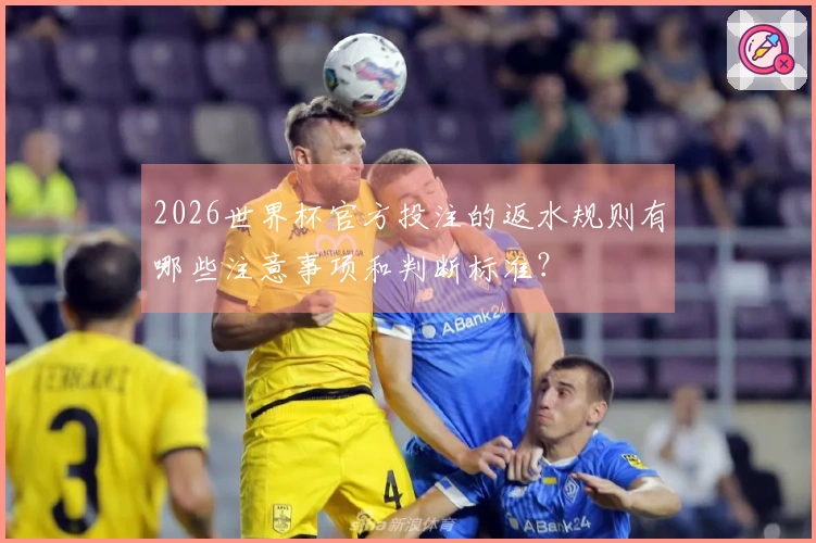 2026世界杯官方投注的返水规则有哪些注意事项和判断标准？